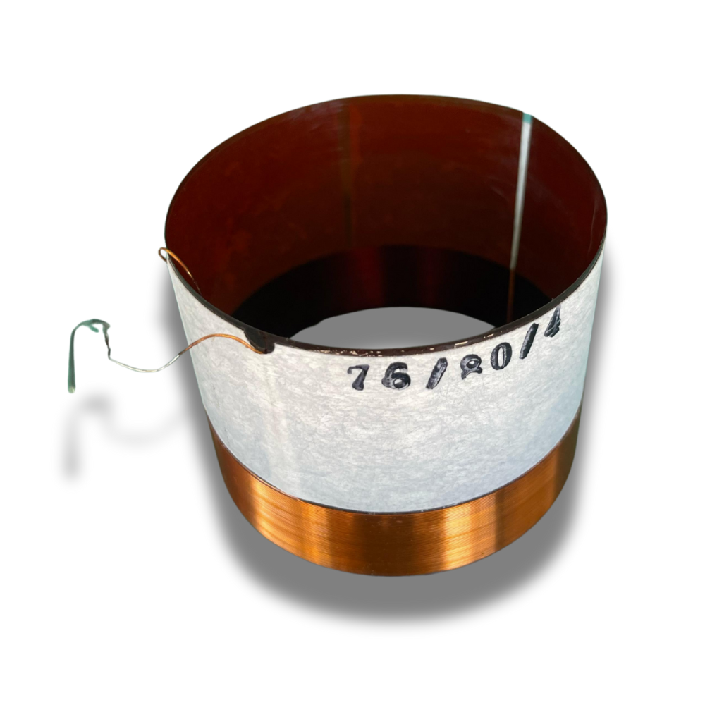 Bobina Reforçada de Racha Kapton 76X80 - 4 e 8 Ohms