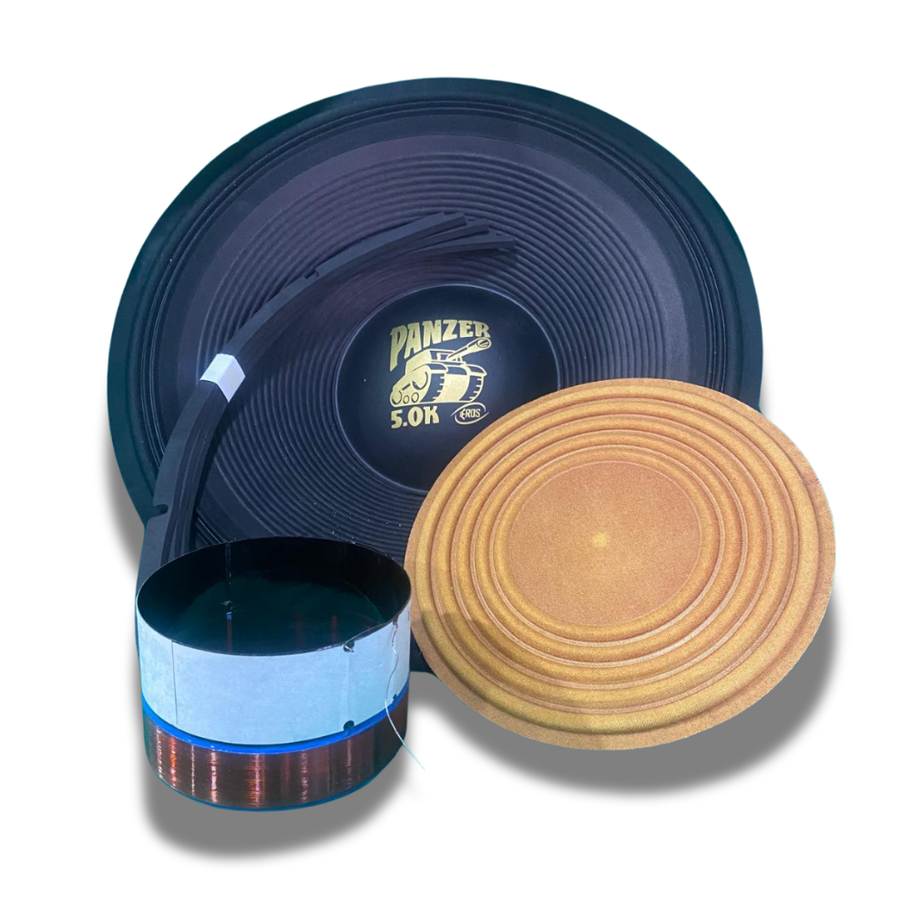 Kit Reparo Desmontado Para Alto-Falante 18" Eros Panzer 5.0K – 4 Ohms - 8 Ohms