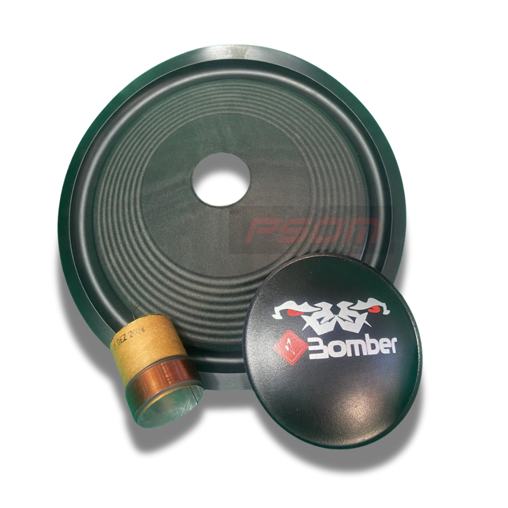 Kit Reparo Desmontado Para Alto-Falante 12" Bomber Upgrade 250 – 4 Ohms - 8 Ohms