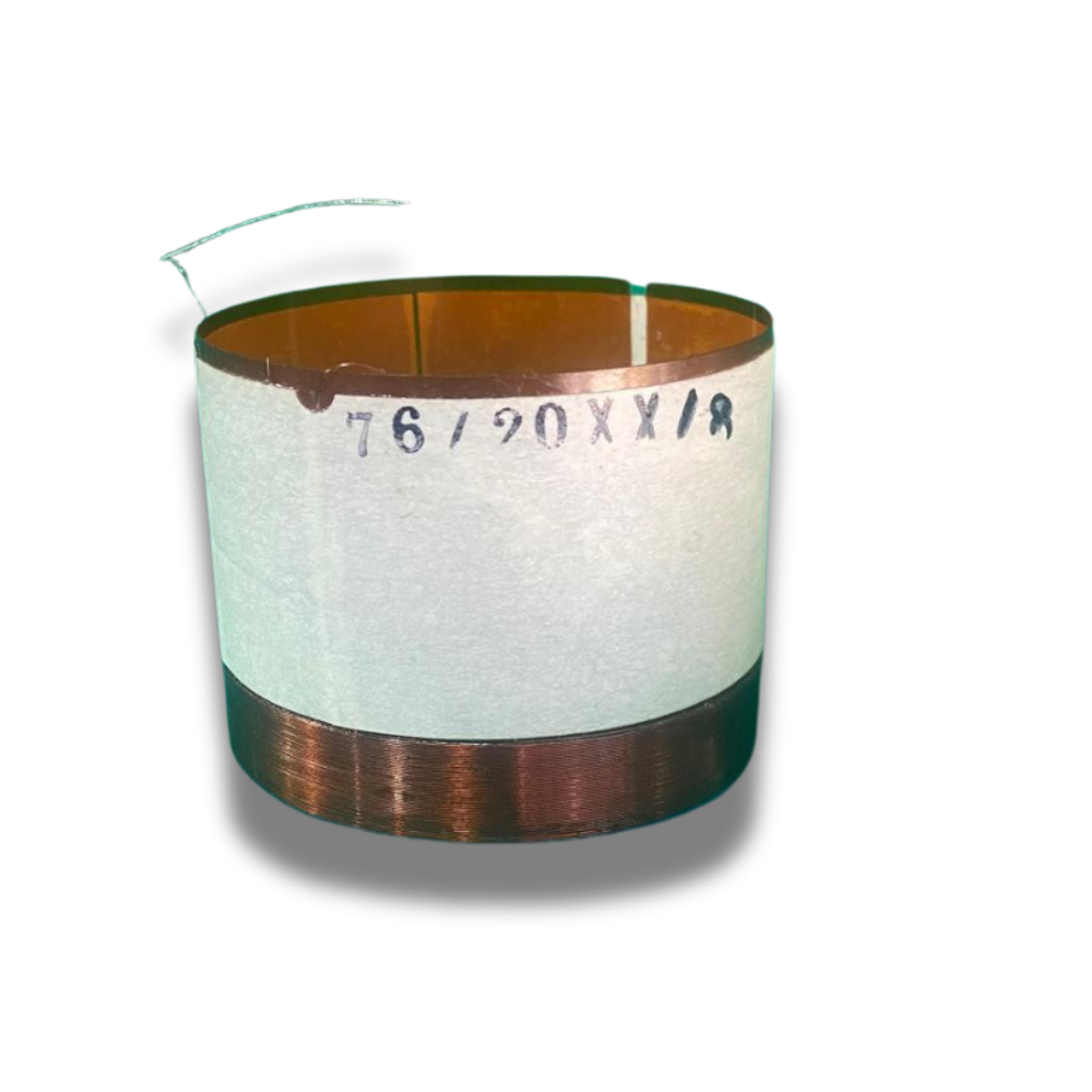 Bobina Reforçada de Racha Kapton 76x20 - 60/14 - 4 e 8 Ohms
