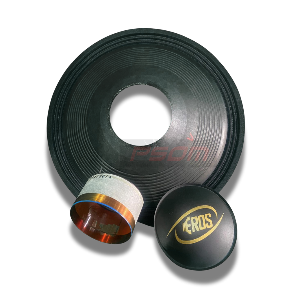 Kit Reparo Desmontado Para Alto-Falante 15" Eros GDS 1000 – 4 Ohms - 8 Ohms