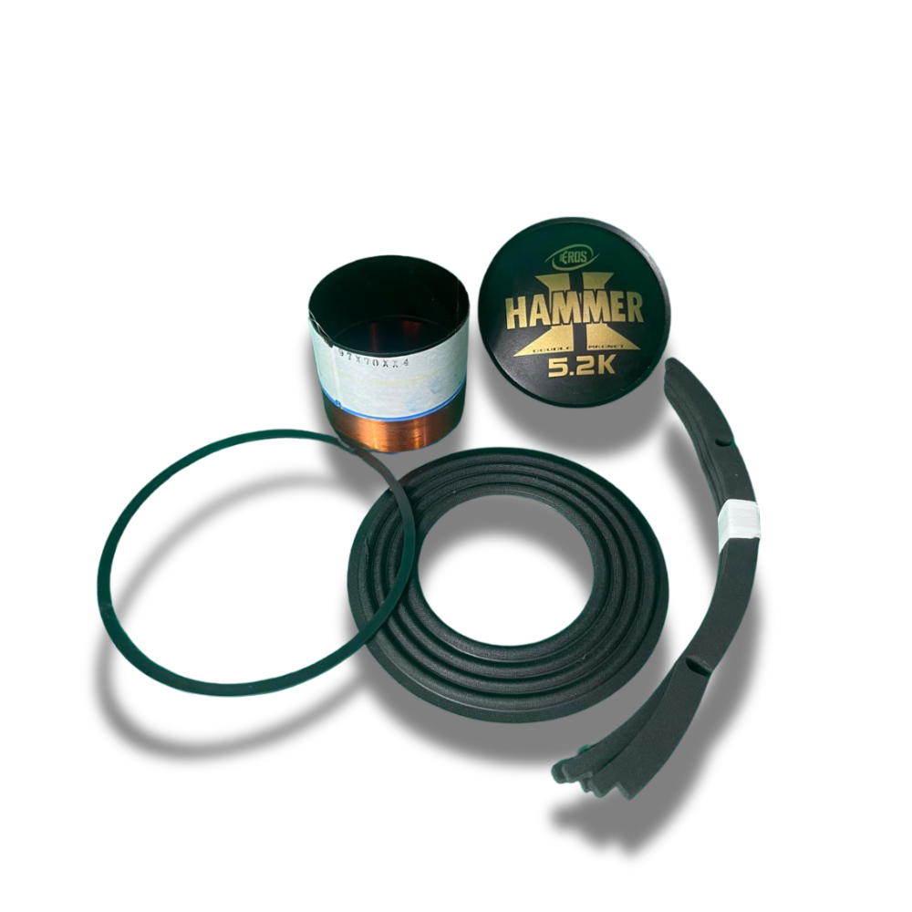 Kit Reparo Desmontado Para Alto-Falante 12" Eros Hammer 5.2K – 4 Ohms - 8 Ohms