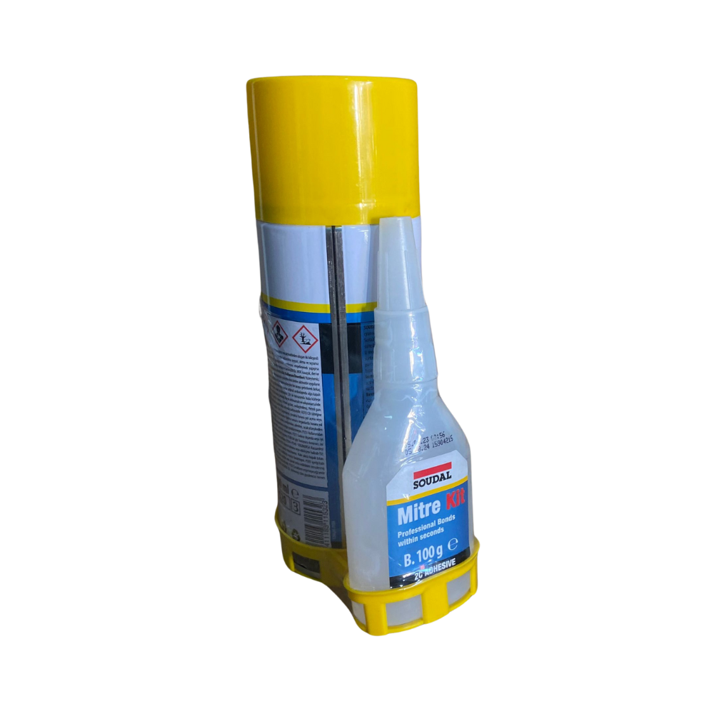 Cola Ciano Acrilato Soudal Com Ativador Spray - Alto Falante 100ML