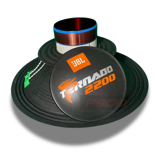 Kit Reparo Montado Para Alto-Falante 18" JBL Tornado  2200  – 4 Ohms - 8 Ohms