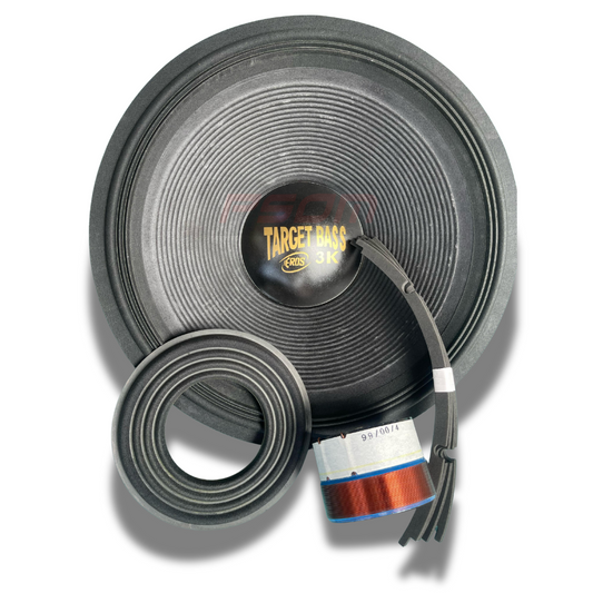 Kit Reparo Desmontado Para Alto-Falante 18" Eros Target Bass 3K – 4 Ohms - 8 Ohms