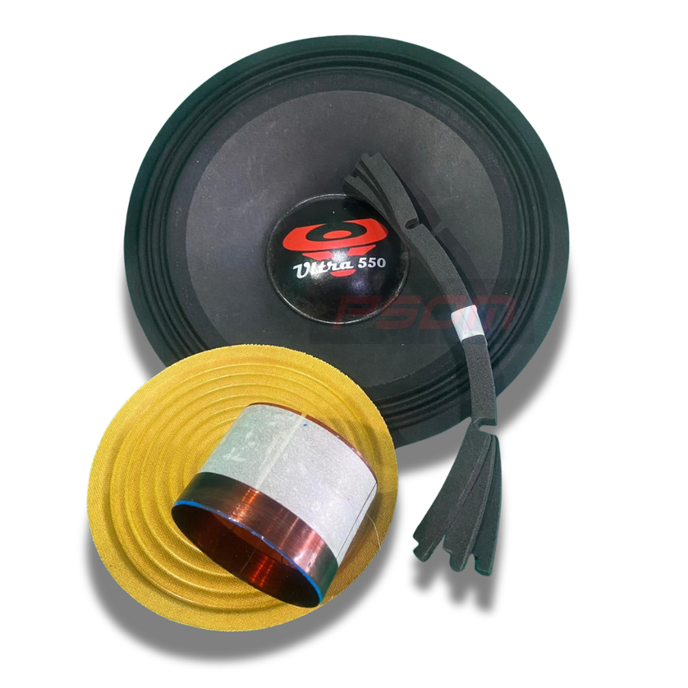 Kit Reparo Desmontado Para Alto-Falante 12" Ultravox 550 – 4 Ohms - 8 Ohms