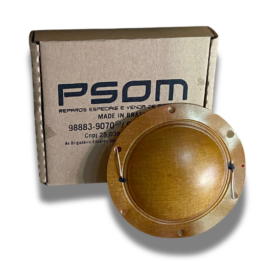 Membrana Parcial Especial Para Racha P/Driver D405 Trio Sem Aro - Psom Padrão Original